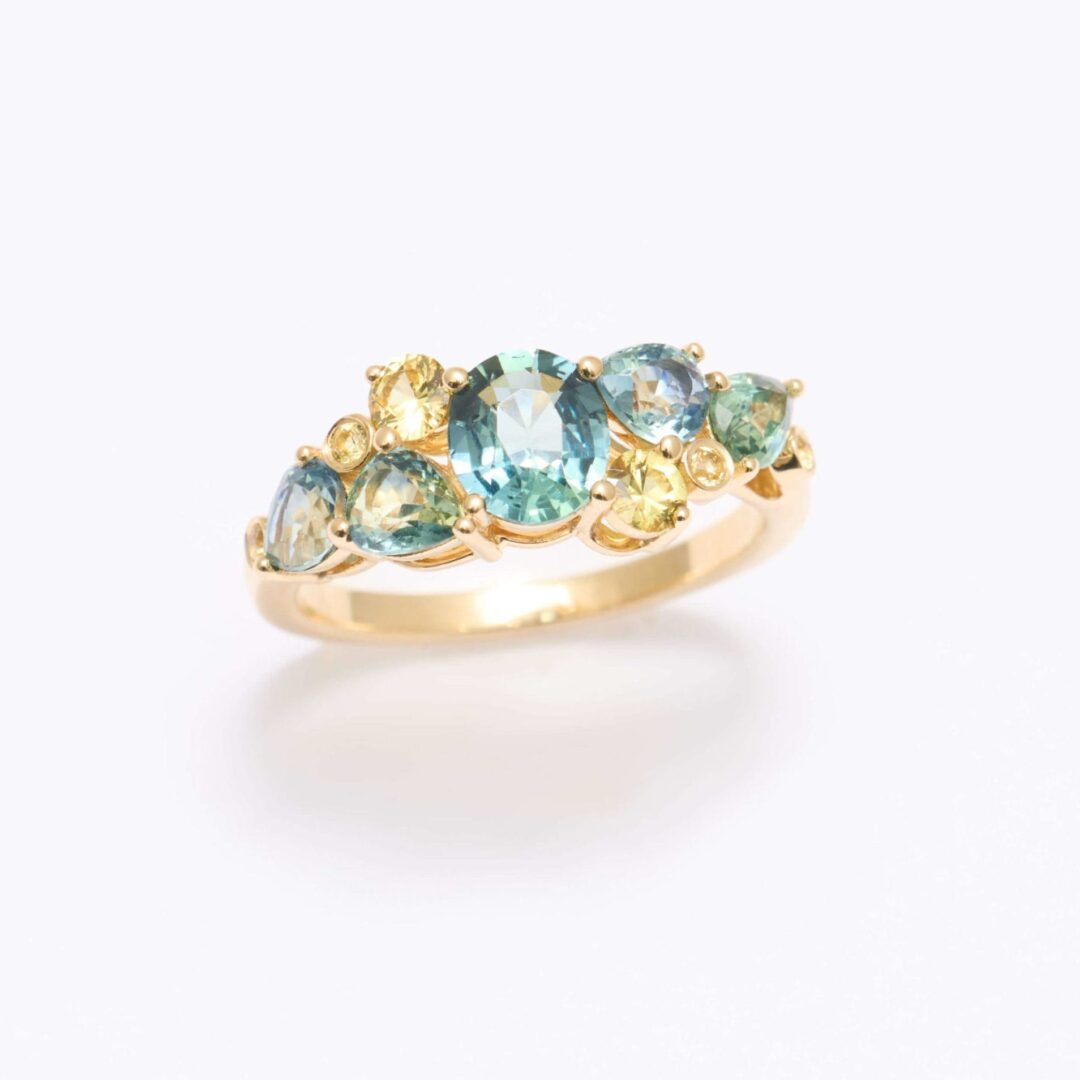 Bague Constellation - Saphir Teal 2.77 carats