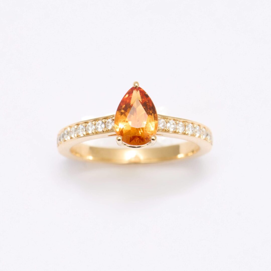 Bague Trinco - Grenat Mandarin 1.11 carats