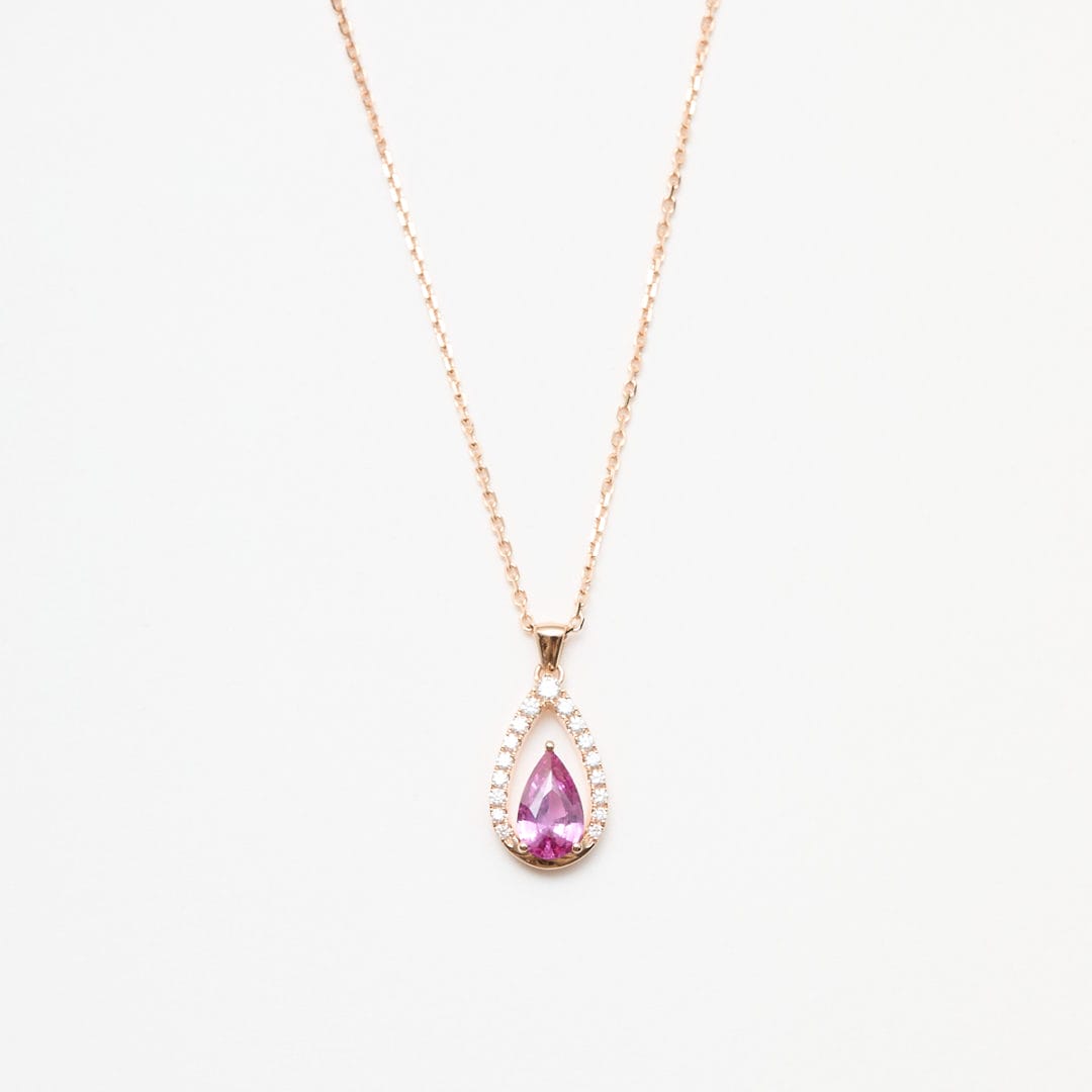 Collier Devi - Saphir Rose 1.11 carats