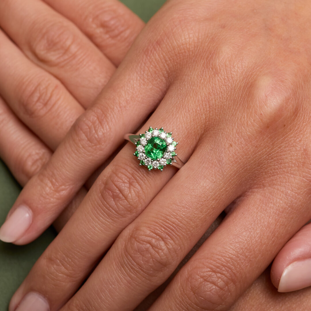Bague Tsavorite