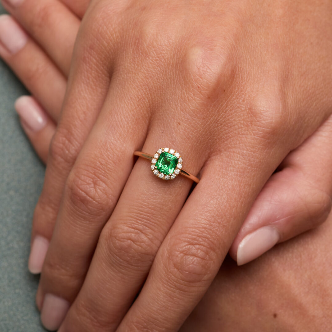 bague tsavorite