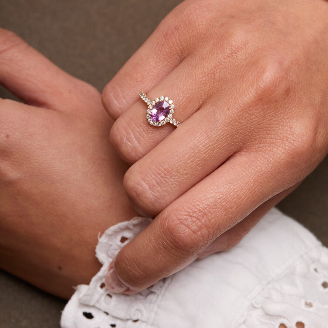 Bague Saphir Rose