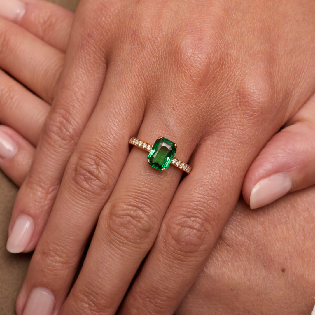 bague tsavorite