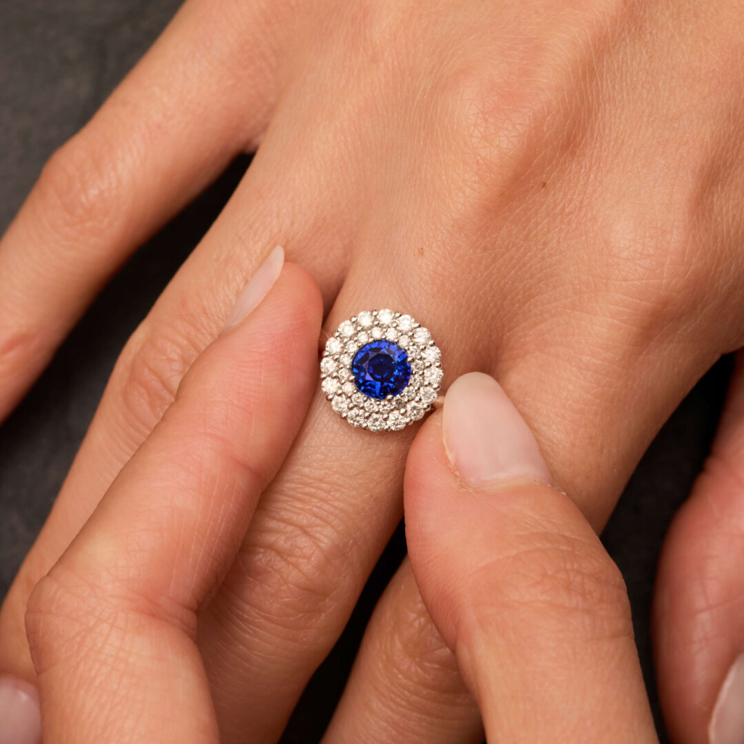 Bague Colombo Saphir Bleu