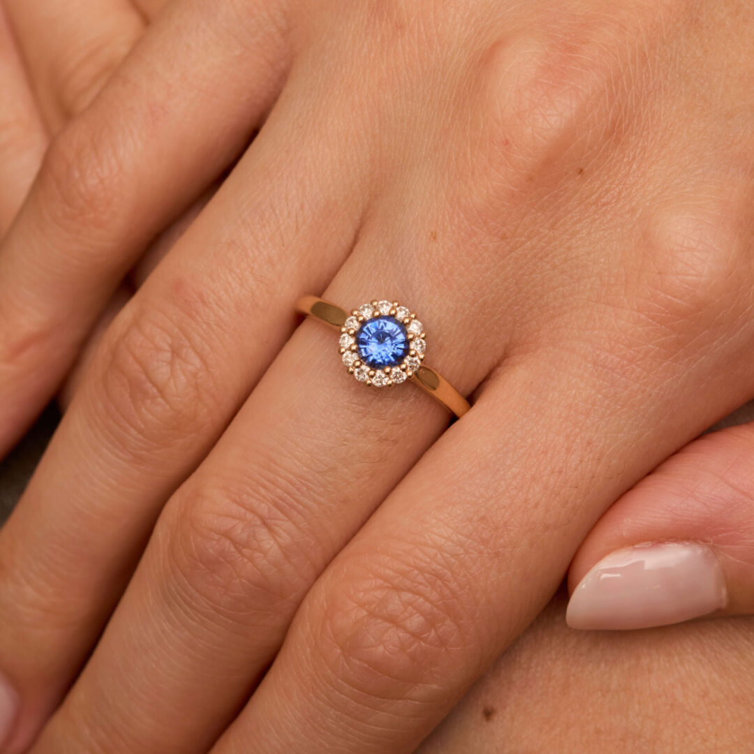 Bague Saphir bleu