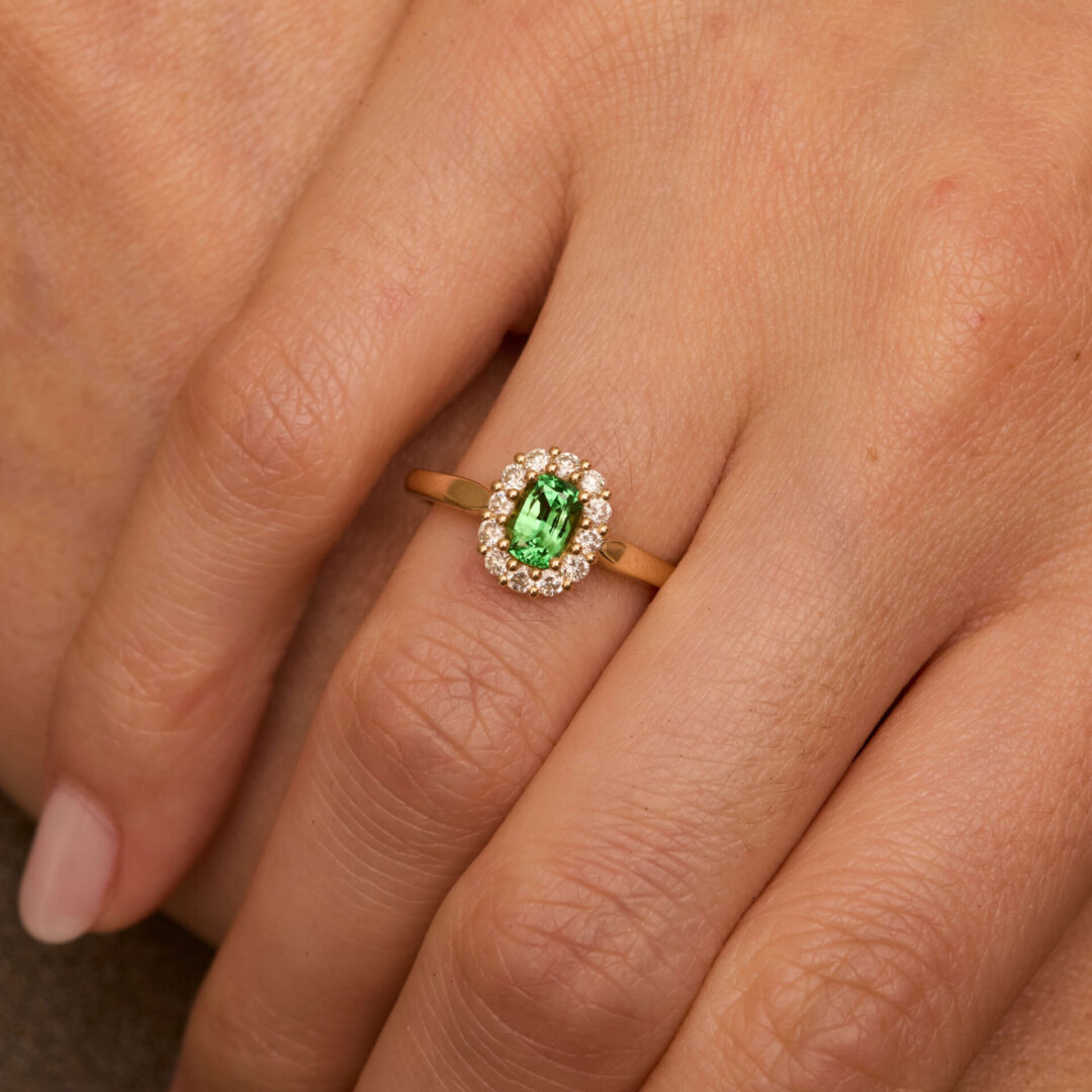 Bague Tsavorite