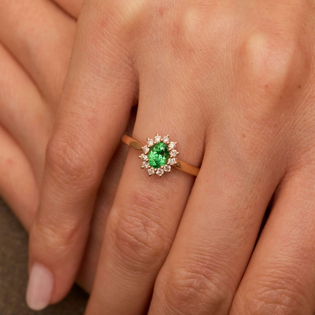 Bague Tsavorite