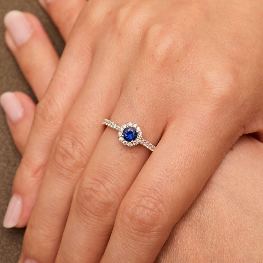 Bague Saphir bleu