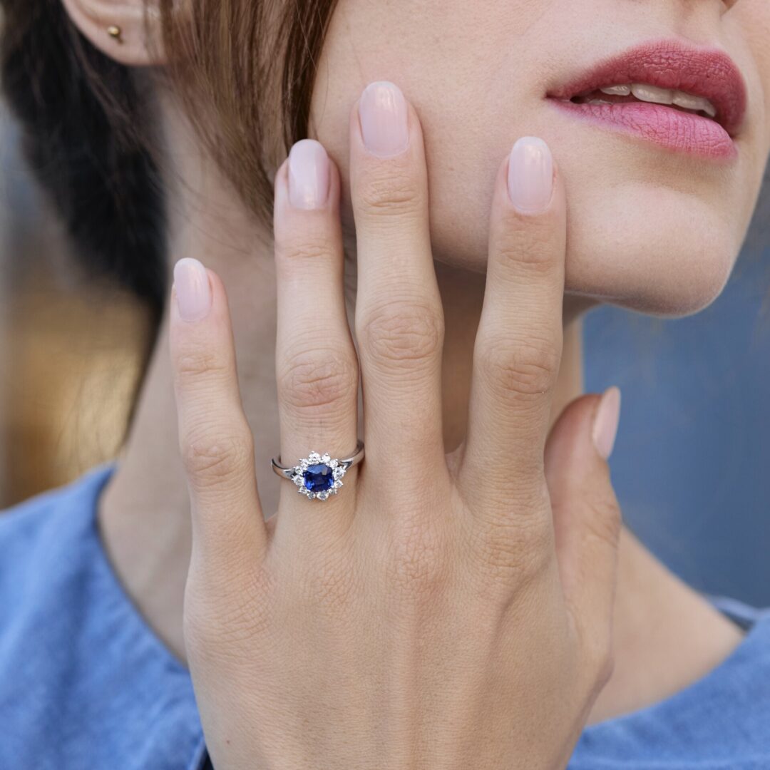 Bague Saphir Bleu