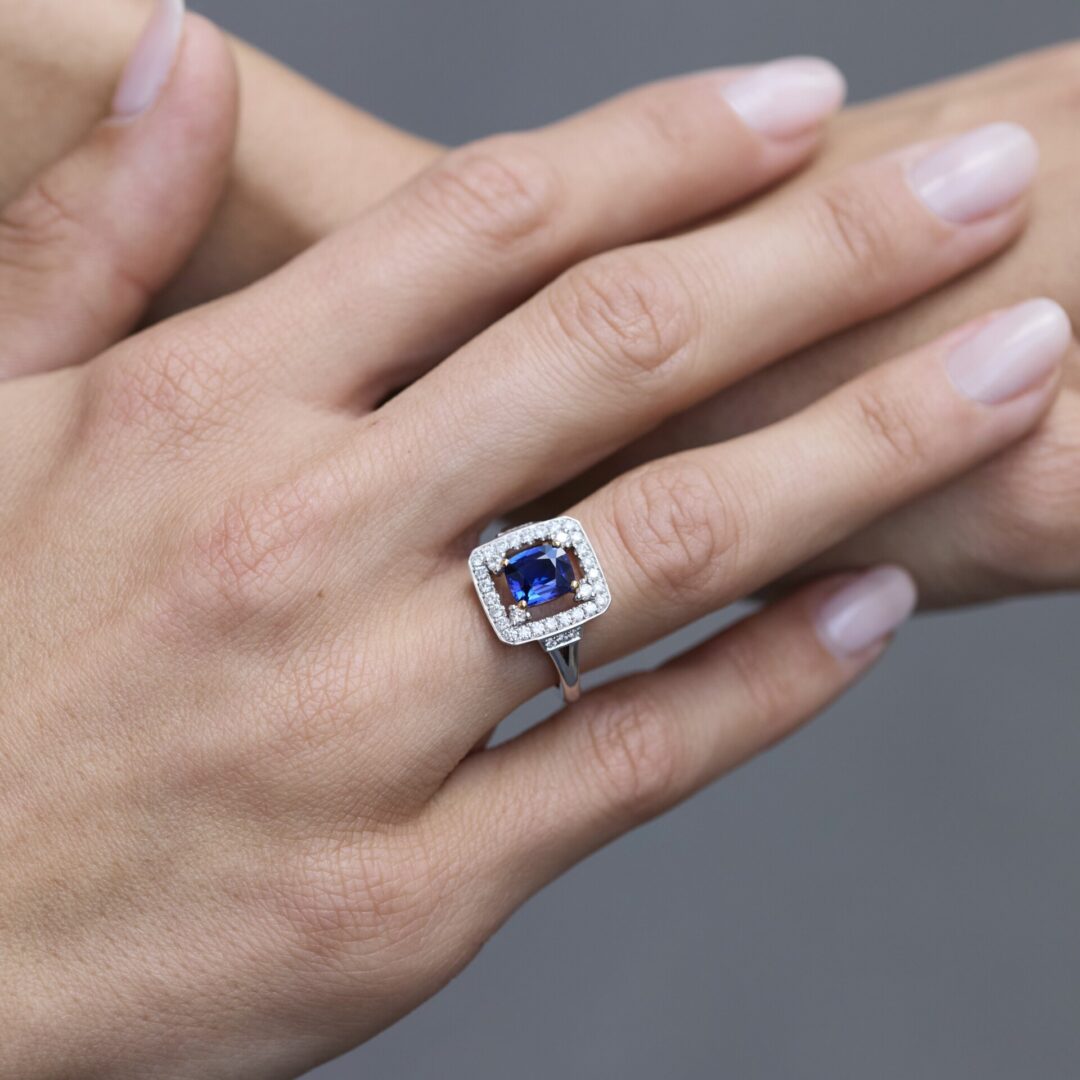 Bague Saphir Bleu