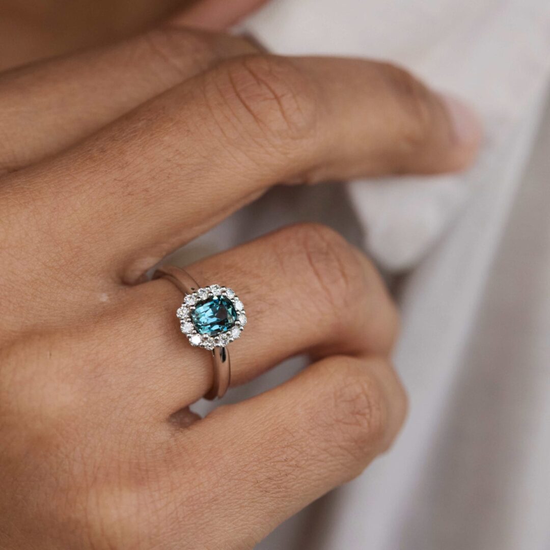 Bague Saphir Teal