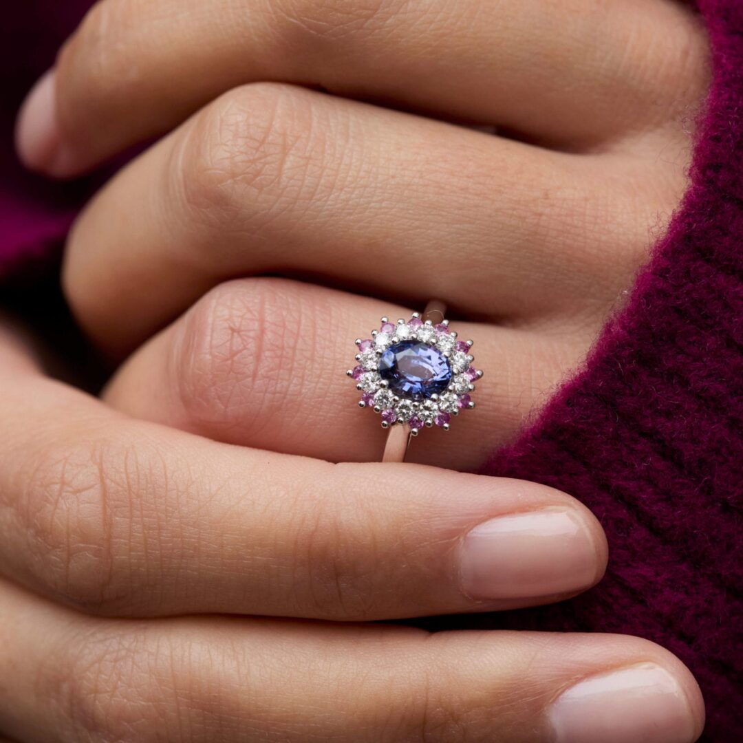 Bague Saphir violet