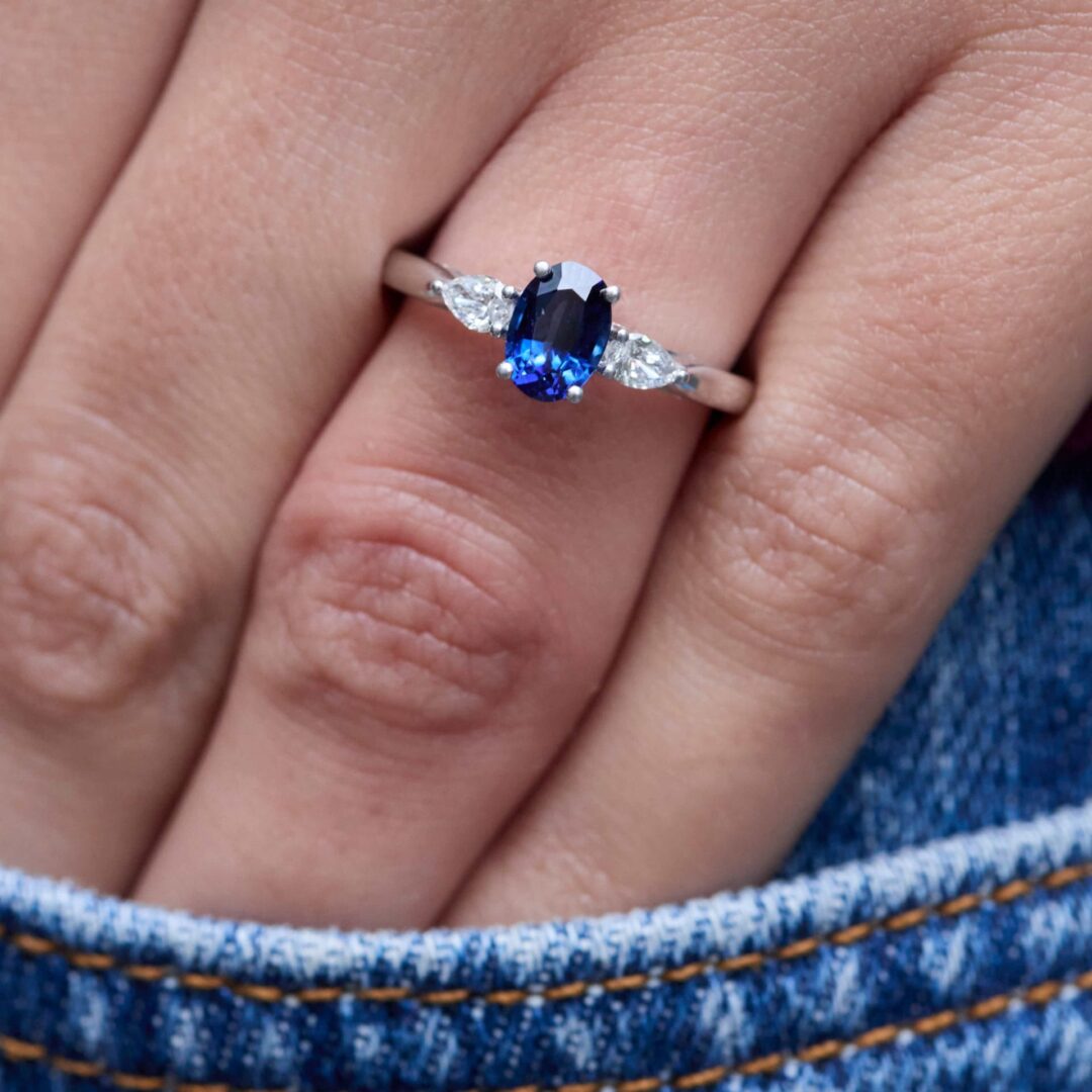 Bague Elahera - Saphir Peacock 1.16 carats