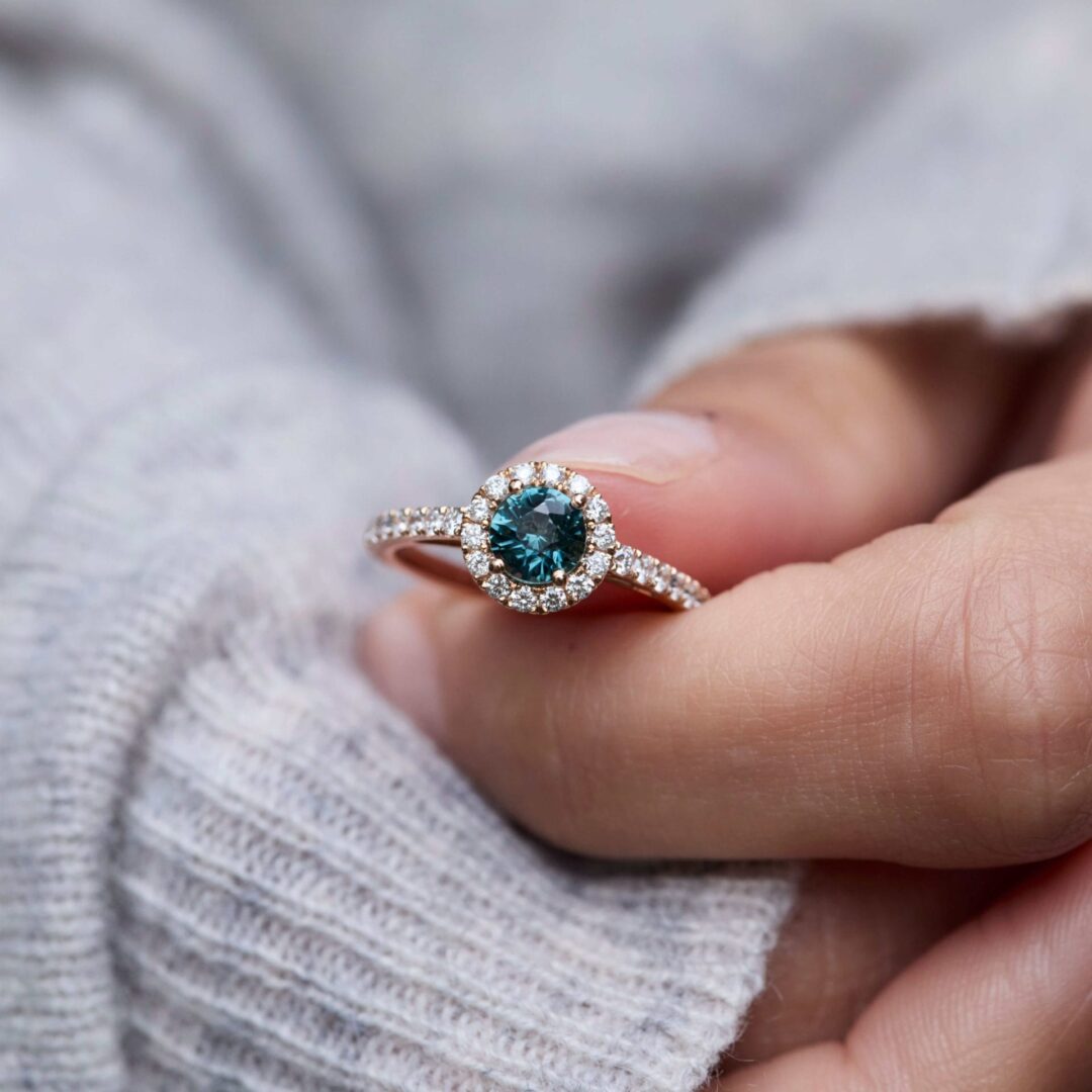 Bague Jaffna - Saphir Teal 1.03 carats