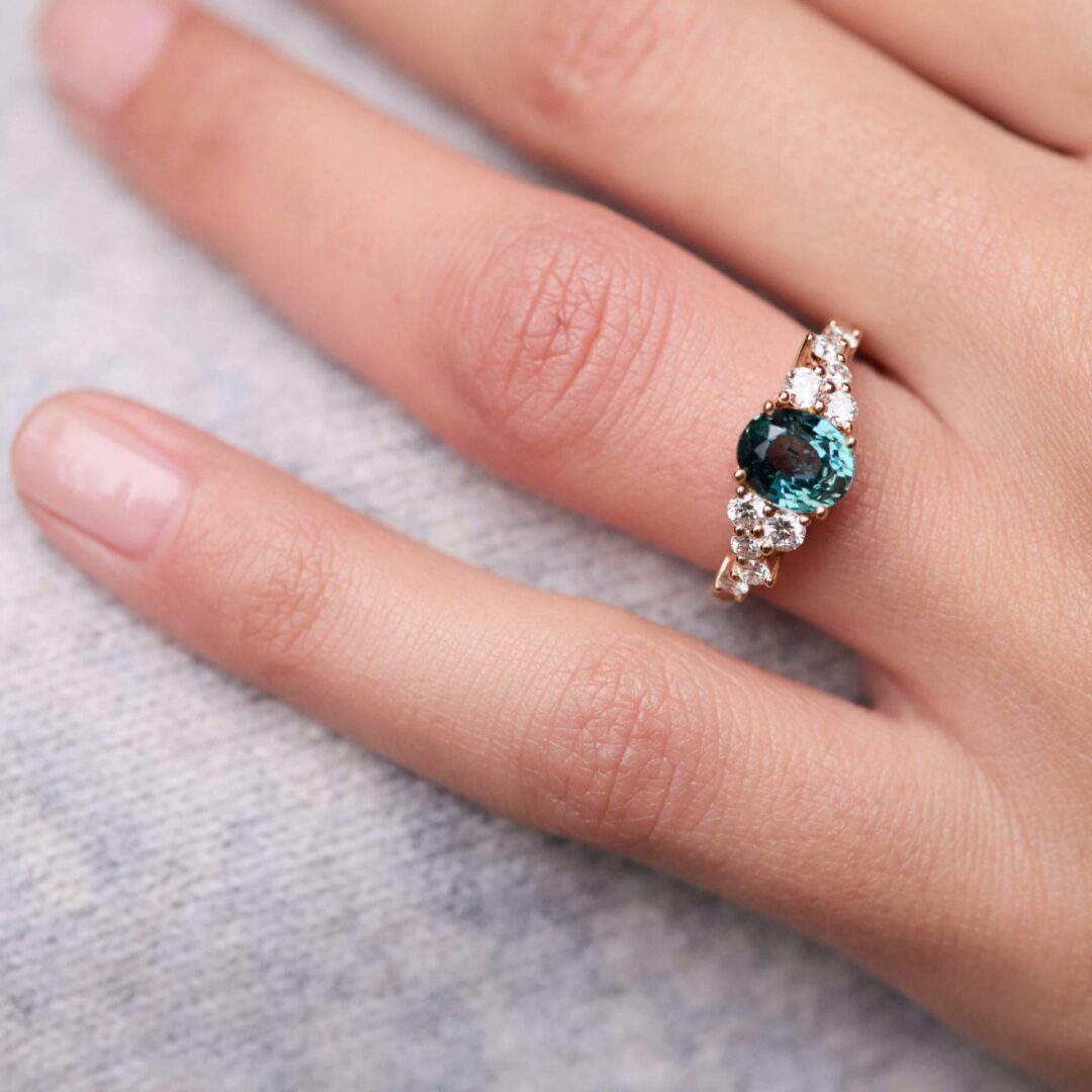 Bague Saphir Teal