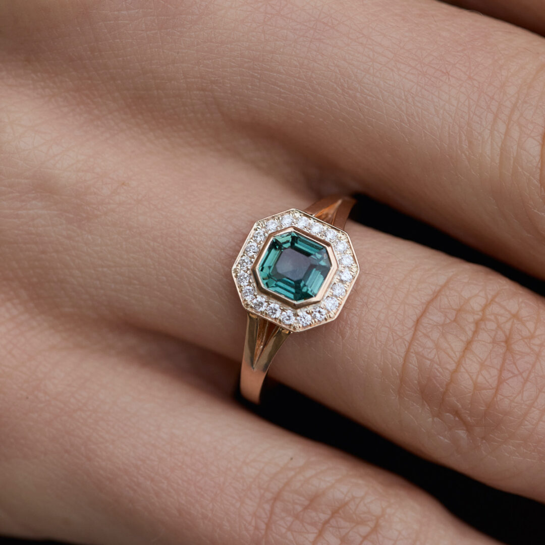 Bague Saphir Teal