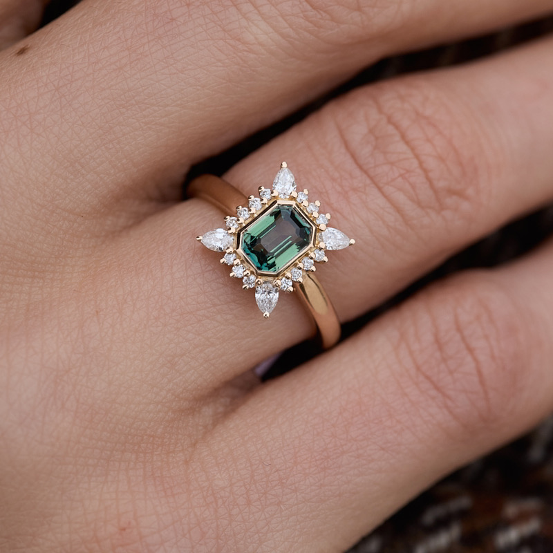 Bague Saphir Teal