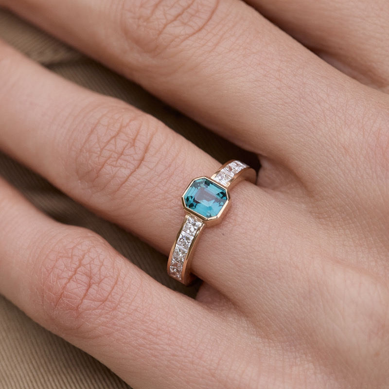 Bague Saphir Teal