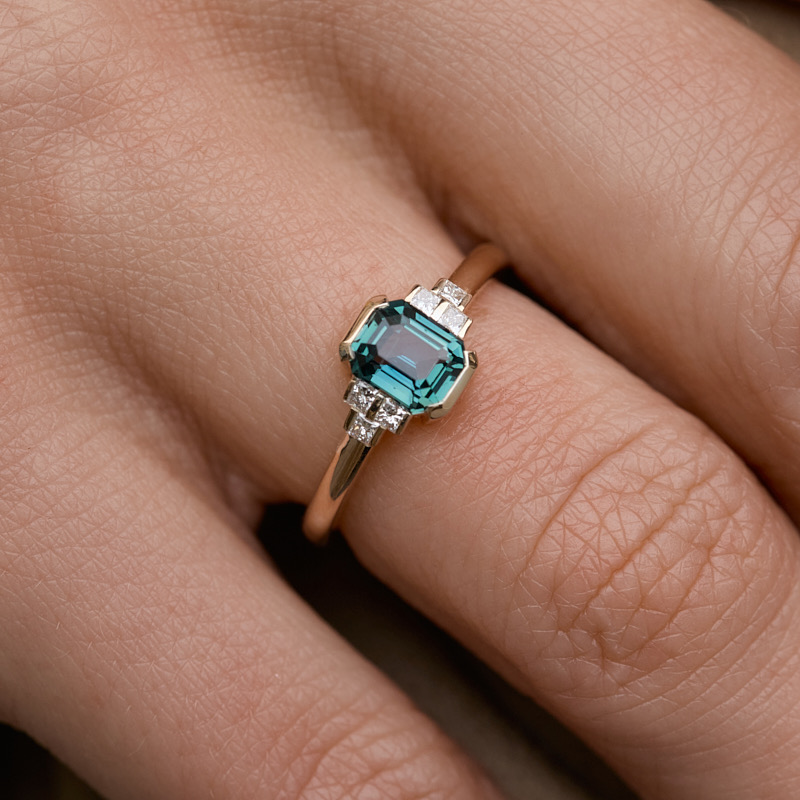 Bague Saphir Teal