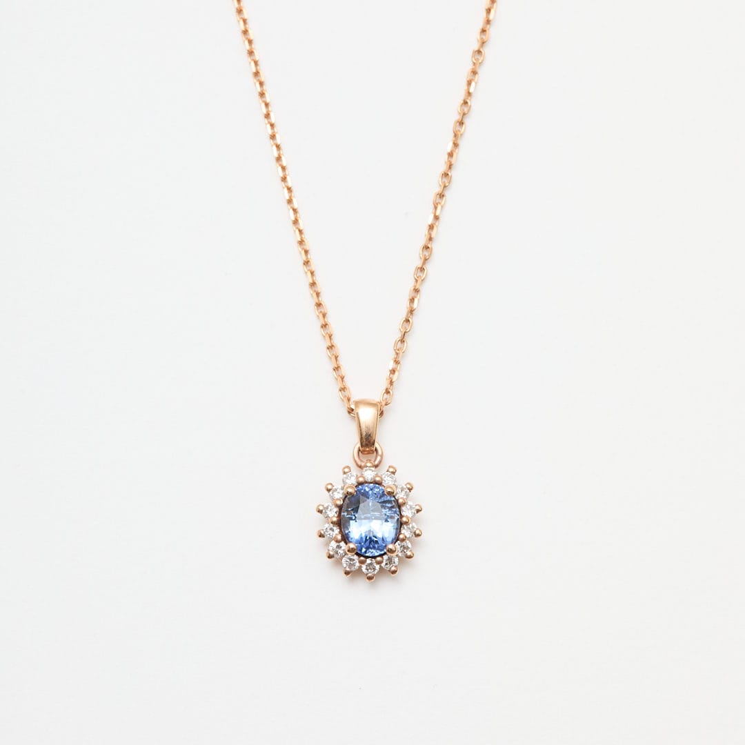 Collier Ella - Saphir Conrflower 1.21 carats