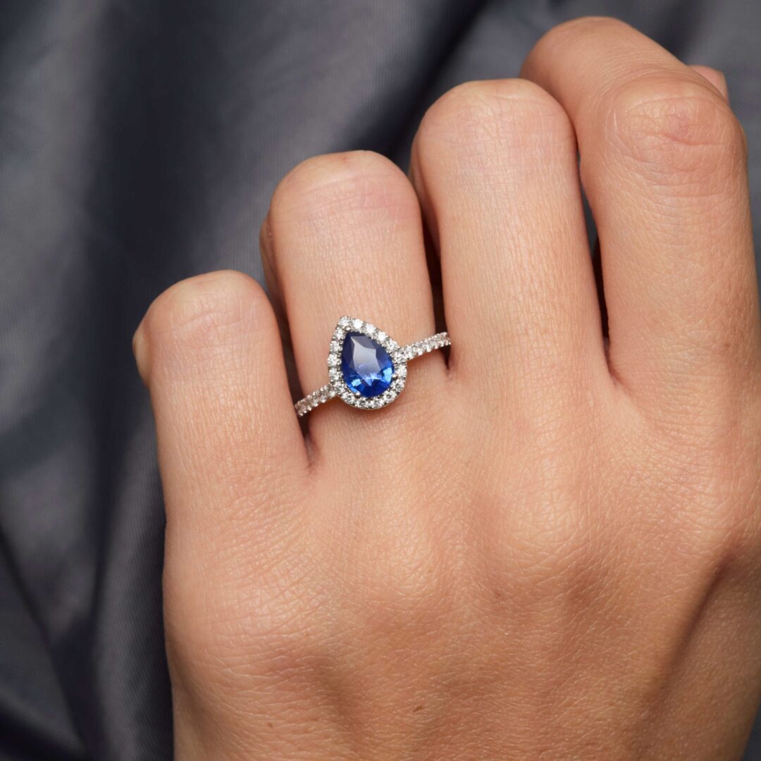Bague Saphir bleu
