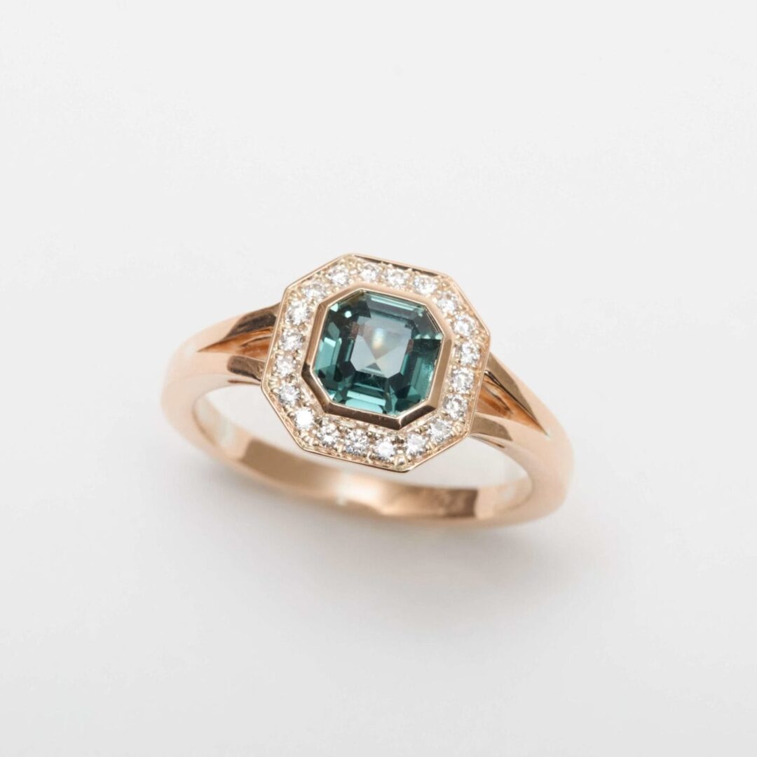 bague saphir teal