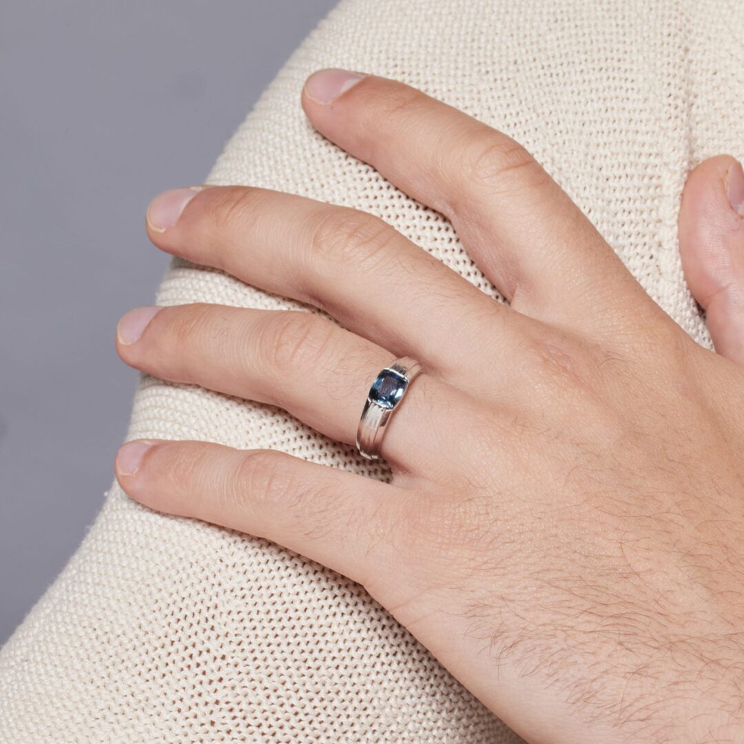 Bague Gabriel - Saphir Teal 2.02 carats