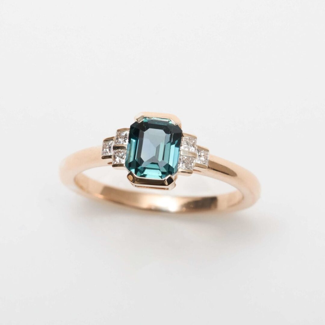 bague saphir teal