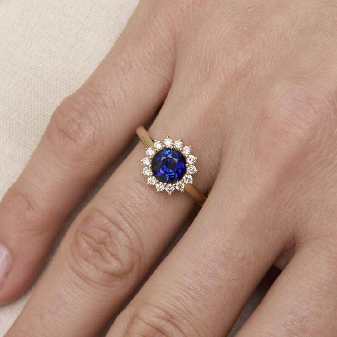 Bague saphir Bleu