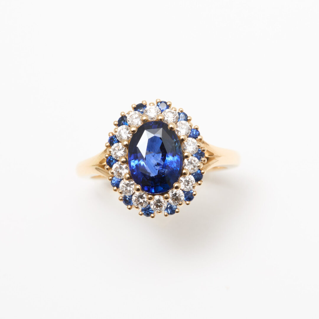 bague marguerite saphir