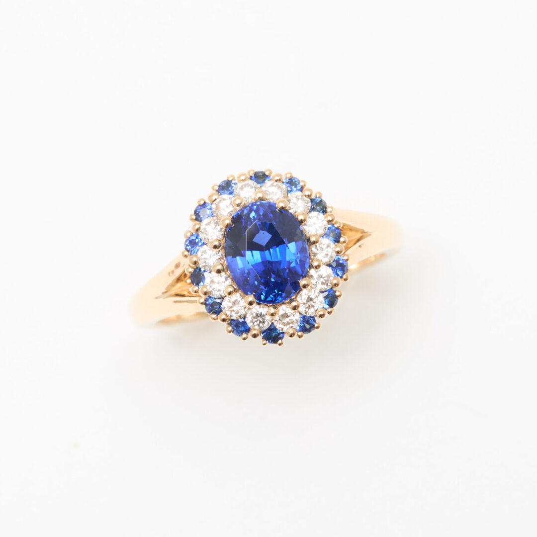 bague marguerite saphir