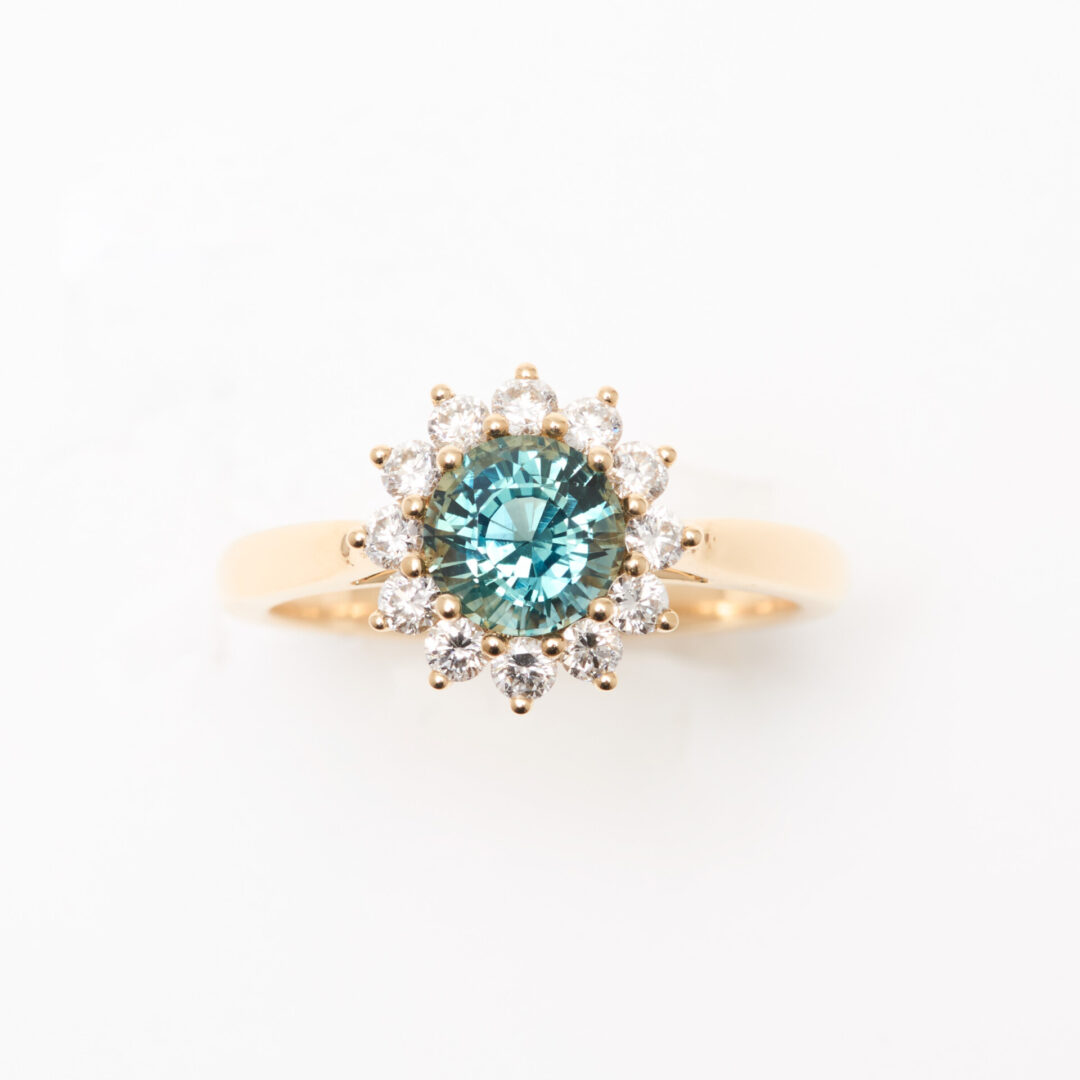 bague saphir teal