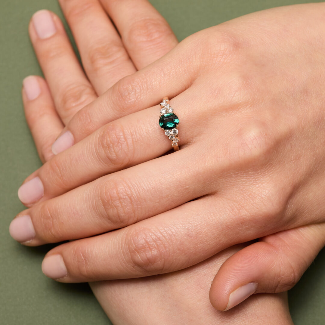 bague saphir teal