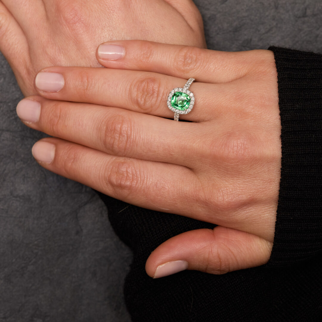 bague tsavorite