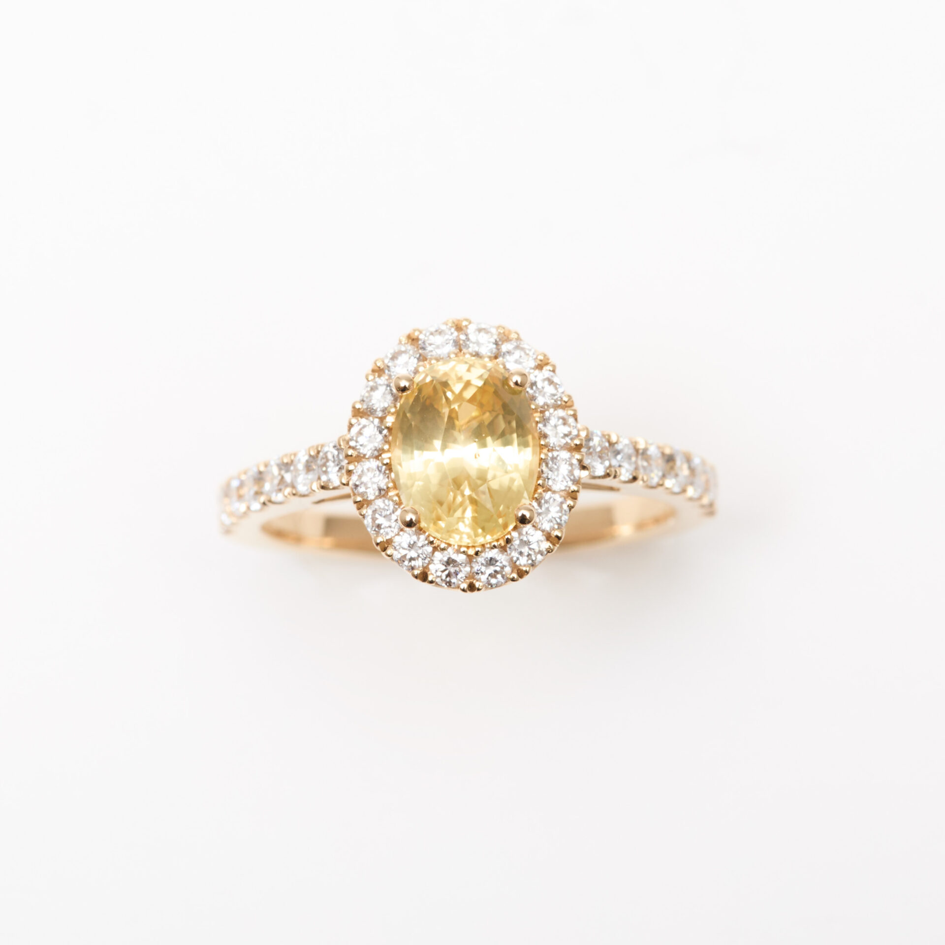 bague saphir jaune