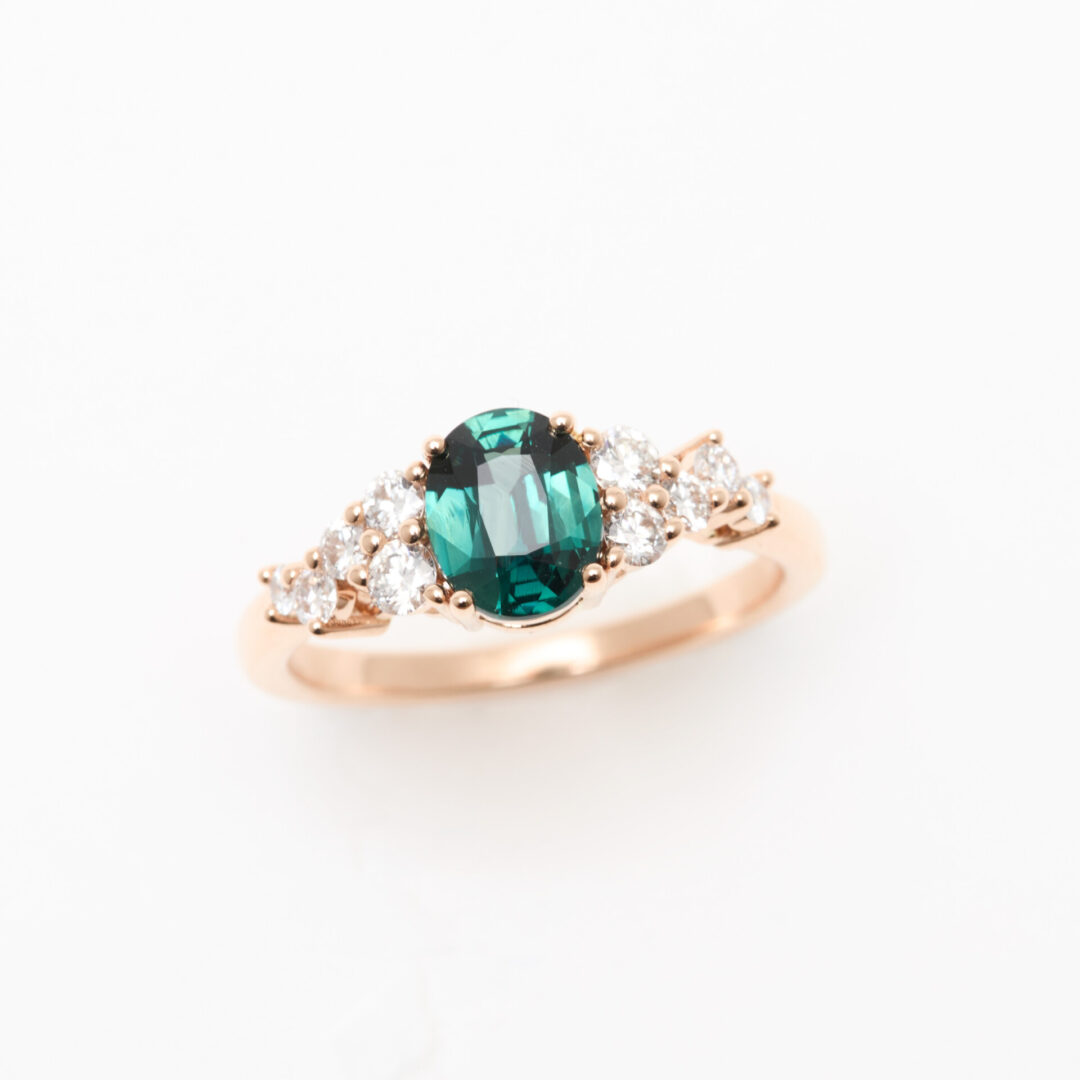 bague saphir teal