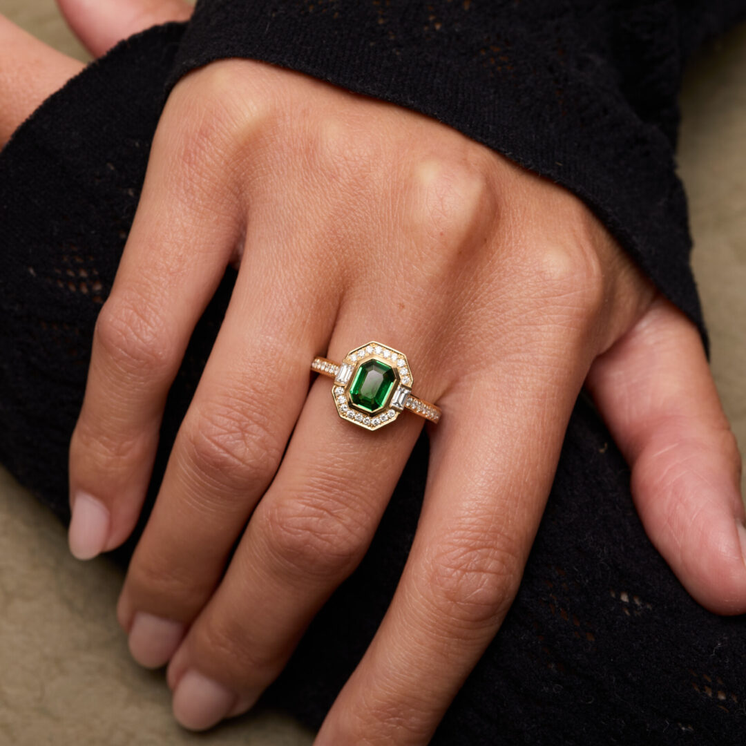 bague tsavorite