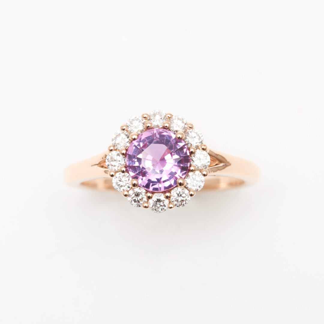 bague saphir rose