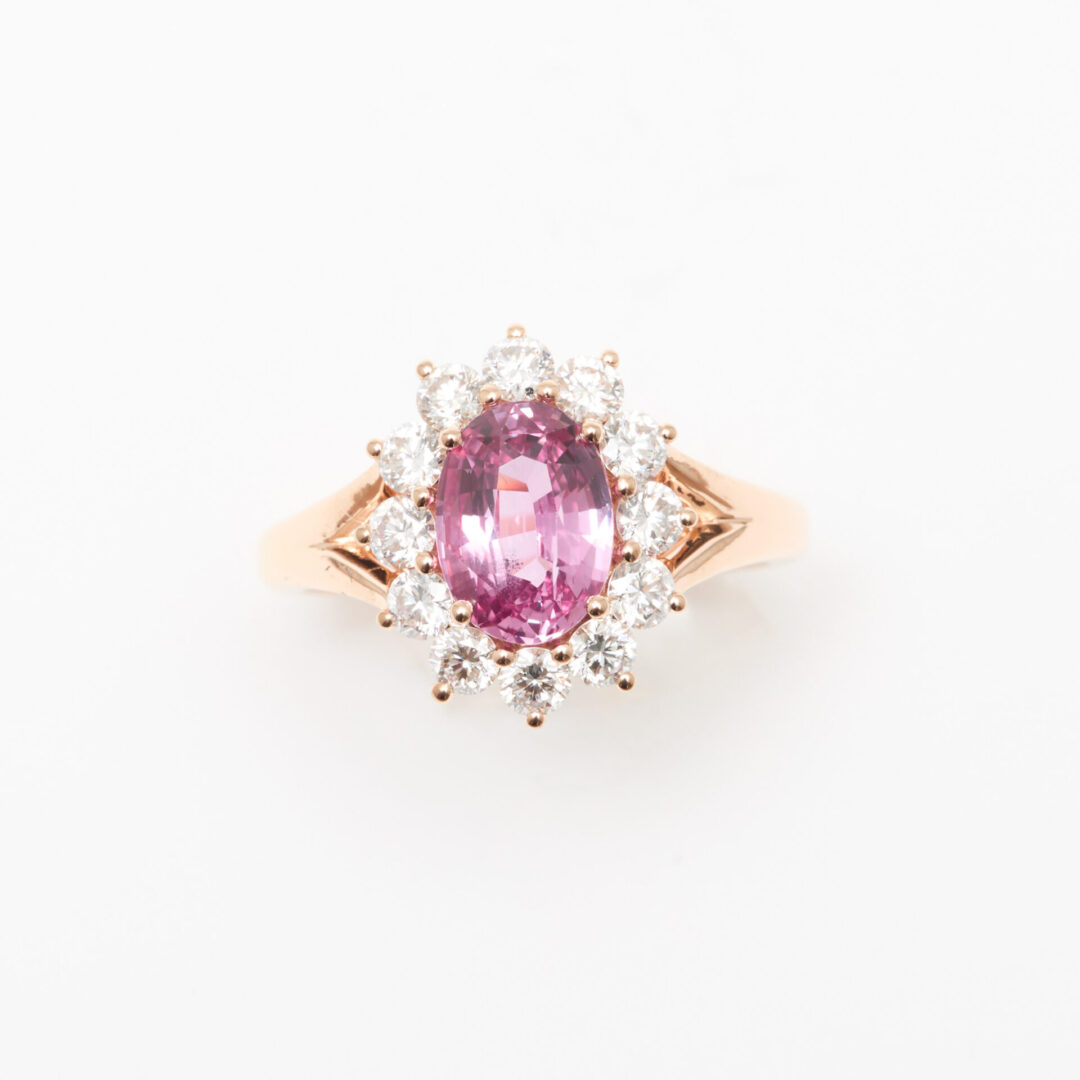 bague saphir rose