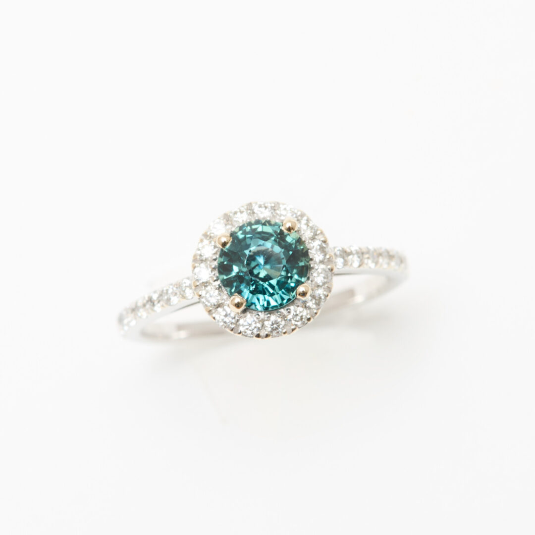 bague saphir teal