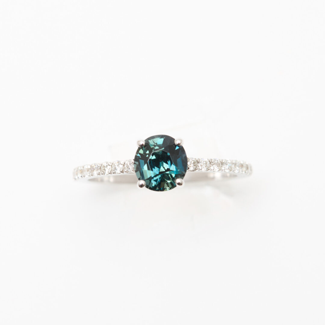 solitaire saphir teal