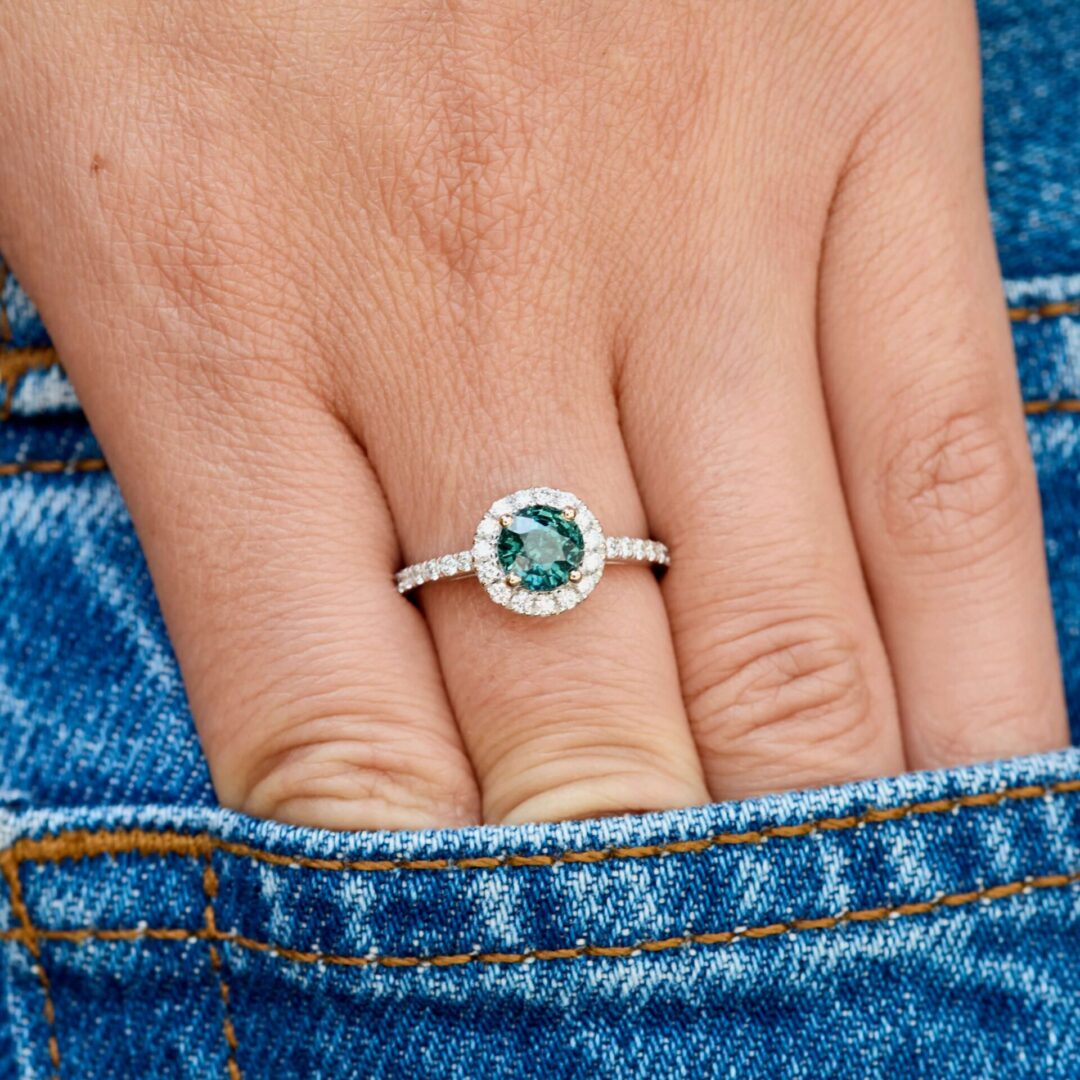 Bague Saphir Teal