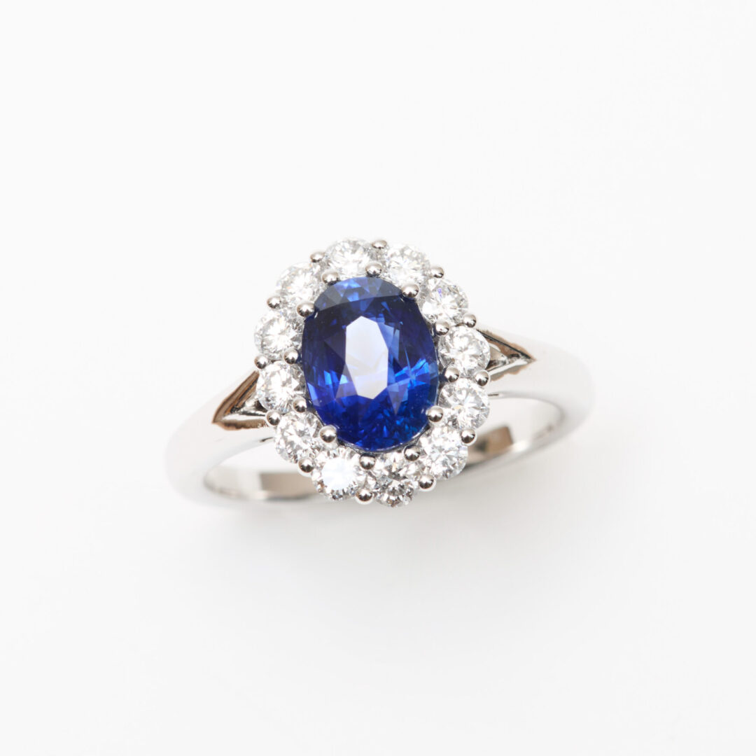 bague marguerite saphir