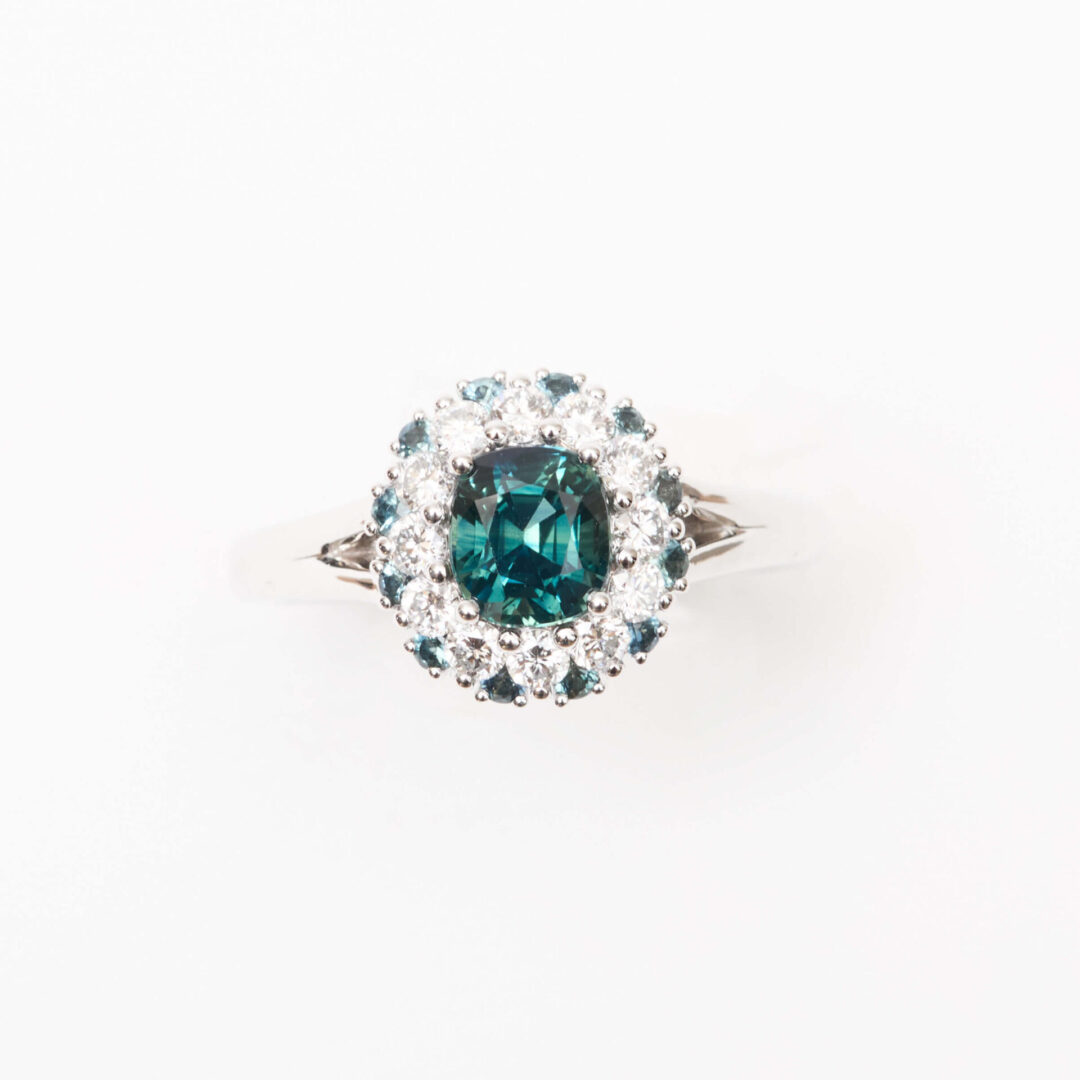 Bague Colombo Saphir Teal
