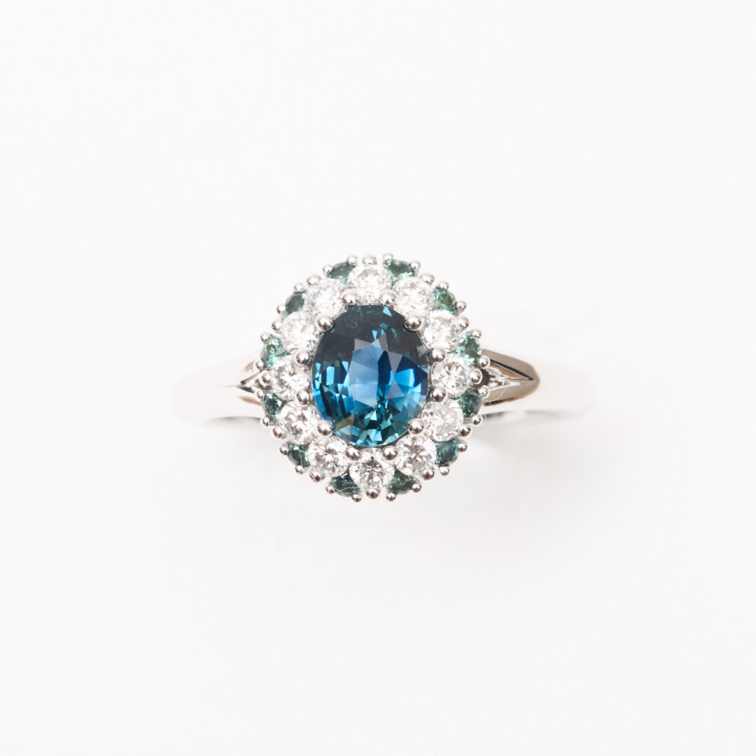 bague saphir teal