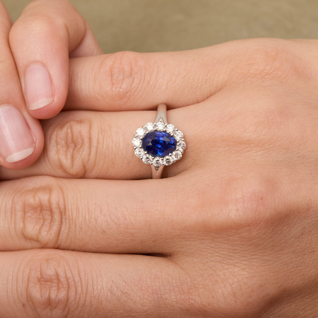 bague saphir peacock