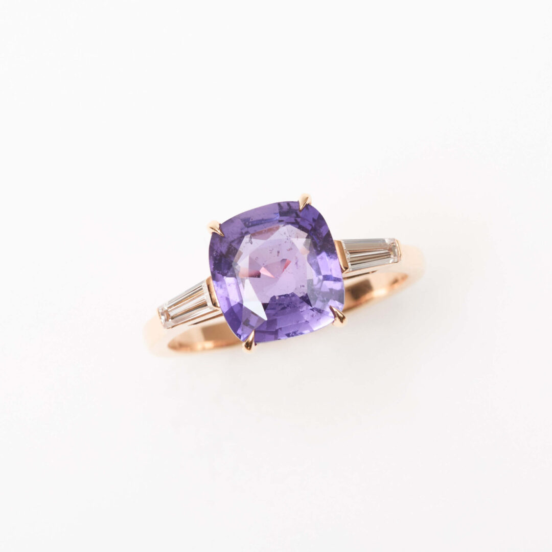 Bague Saphir violet