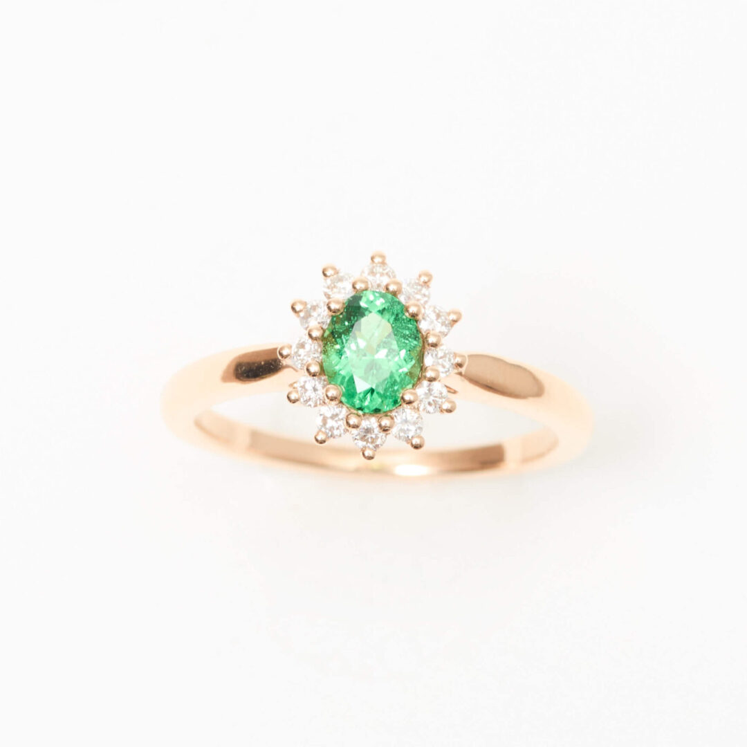 Bague Marguerite Tsavorite