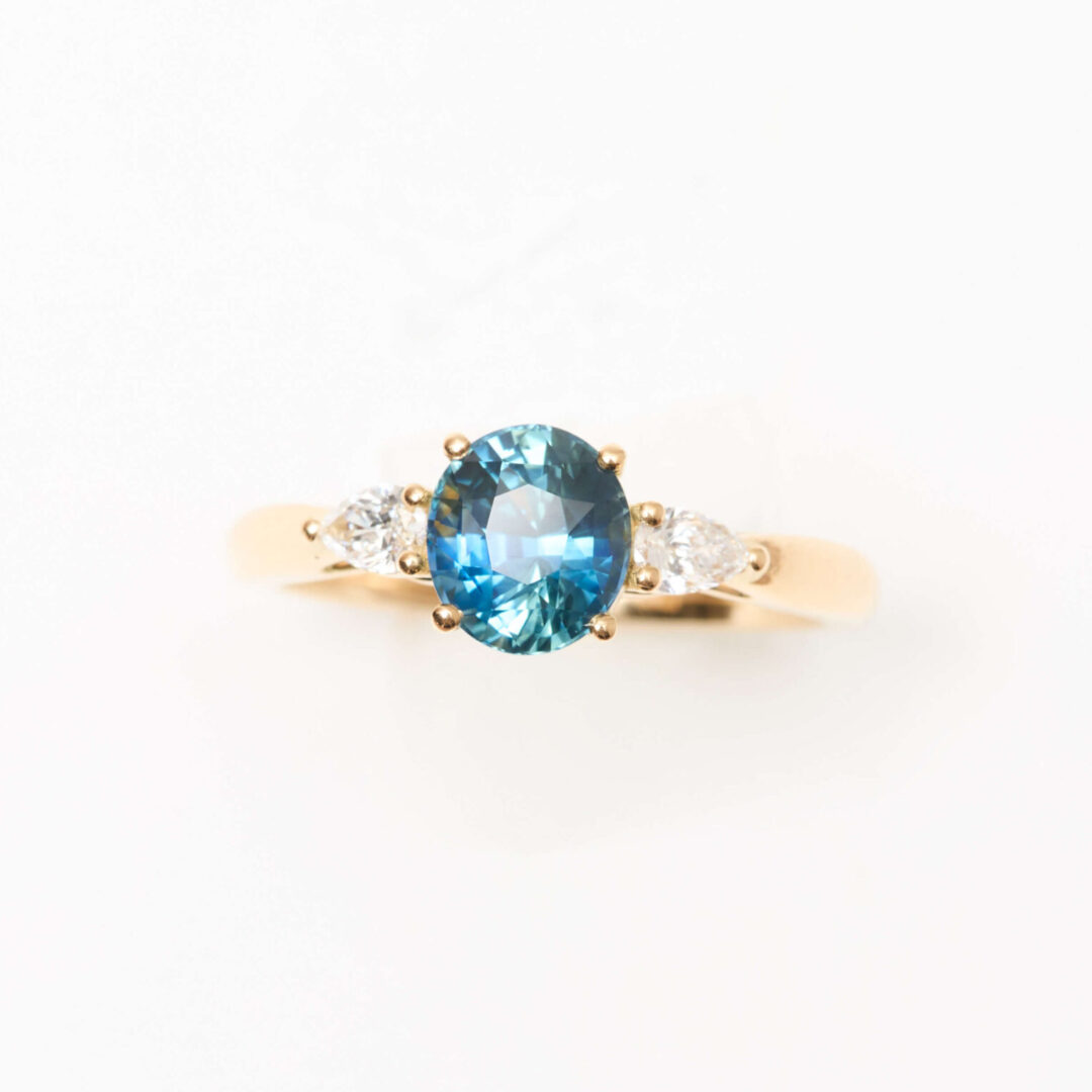 Bague Trilogie Saphir Teal