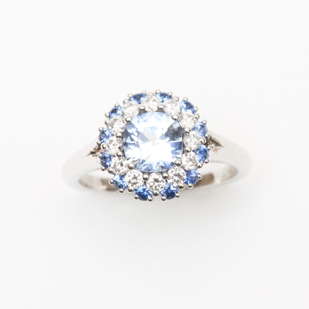 bague marguerite saphir